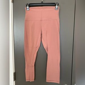 Lululemon Align High Rise Crop 21” Spiced Chai size 6